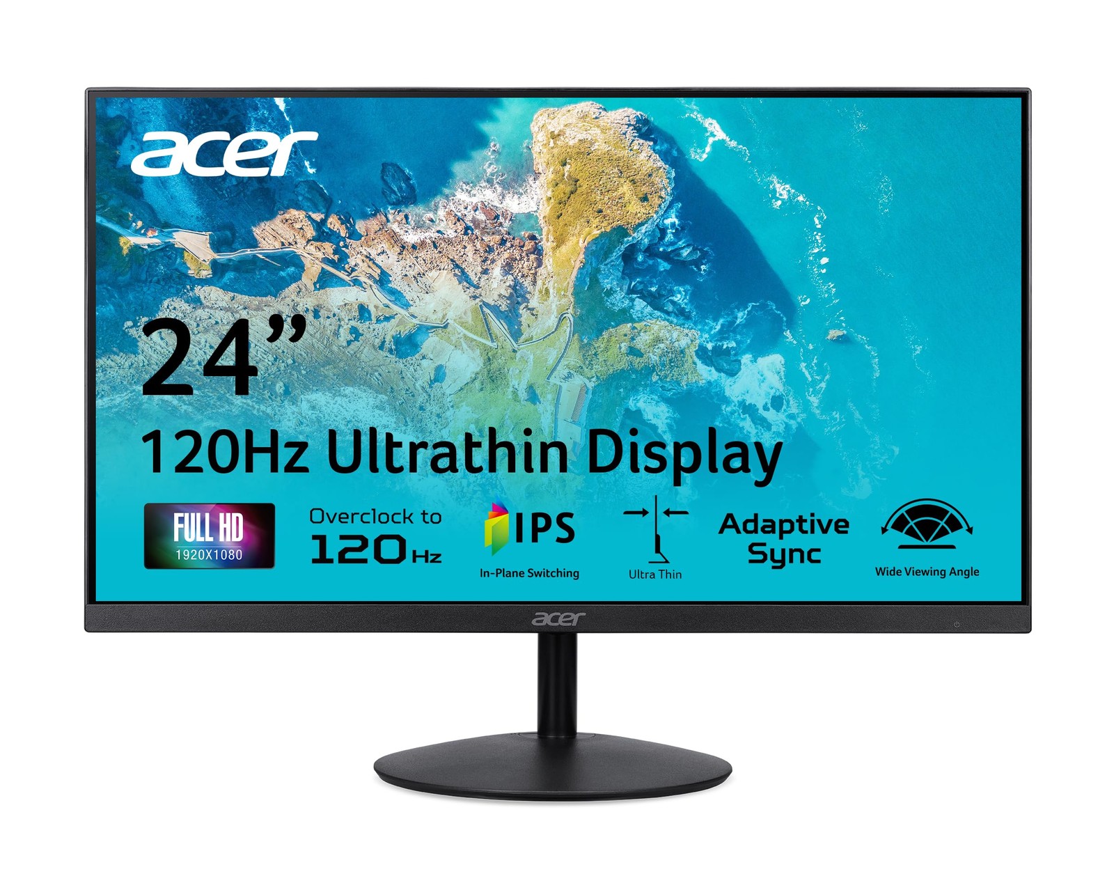SB240Y G0bi 23.8" IPS Full HD UltraSlim EdgetoEdge Gaming Office Monitor | Ad...