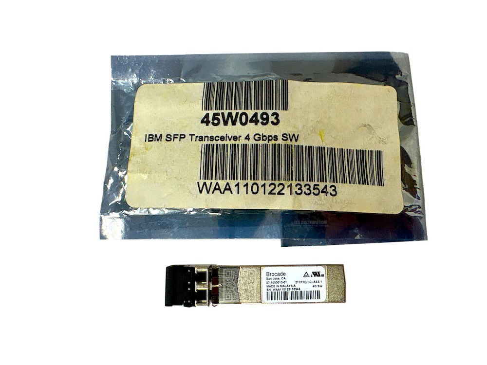 45W0493 I Genuine IBM 4Gbps SFP Short Wave Fiber Channel Module 57-1000013-01