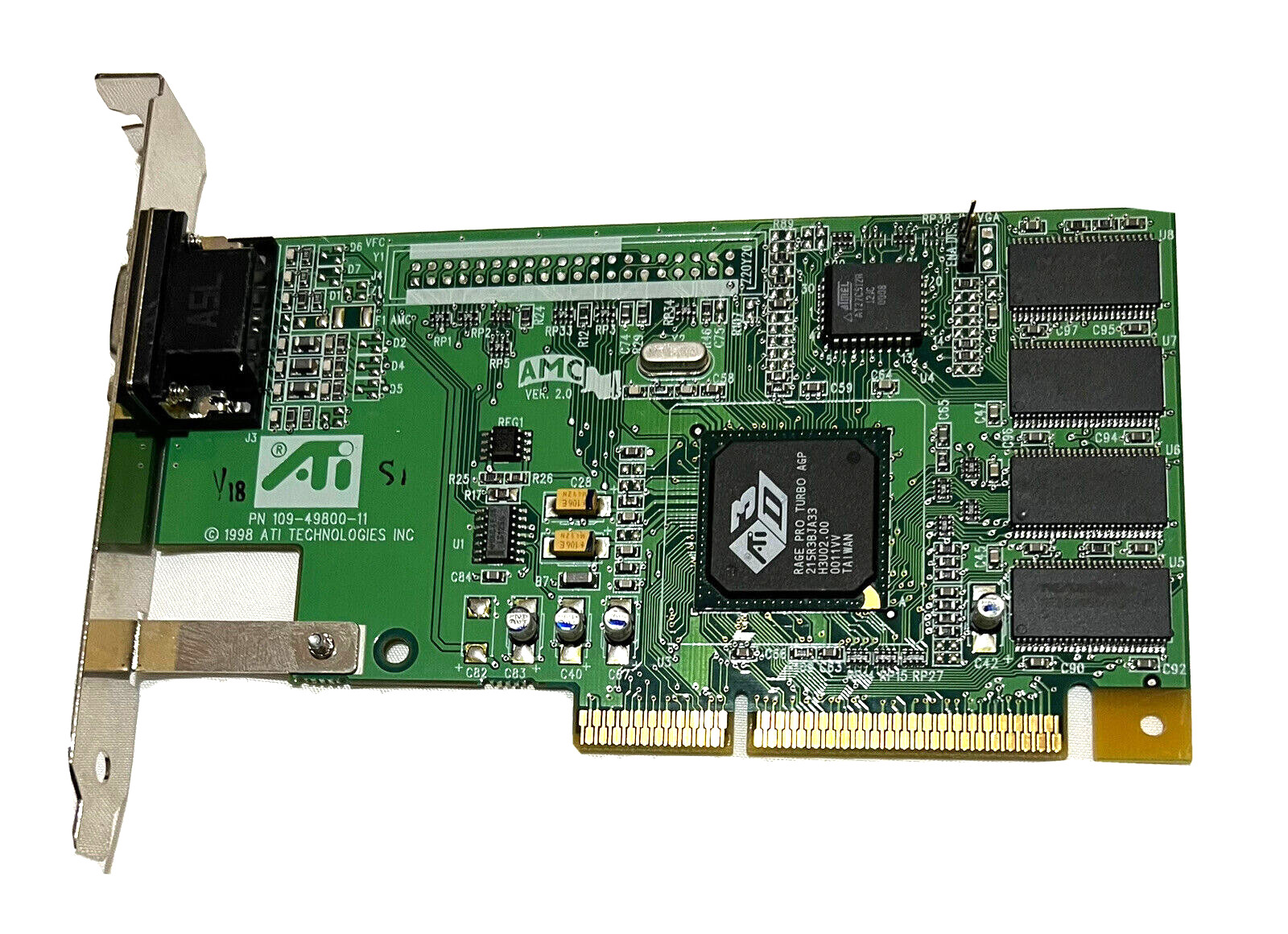 Rage Pro Turbo AGP Graphics video card 8MB 3D ATI 109-49800-11