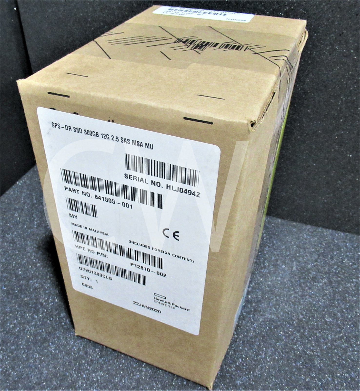 841505-001 HPE MSA 800GB 12G HS Mixed Use SFF 2.5" SAS Solid State Drive