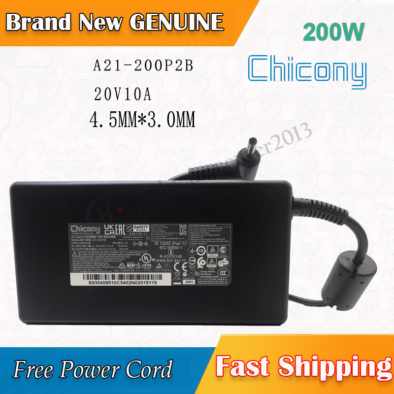 A21-200P2B Original Brand New Chicony 20v 10a Power Adapter A200A022P Charger