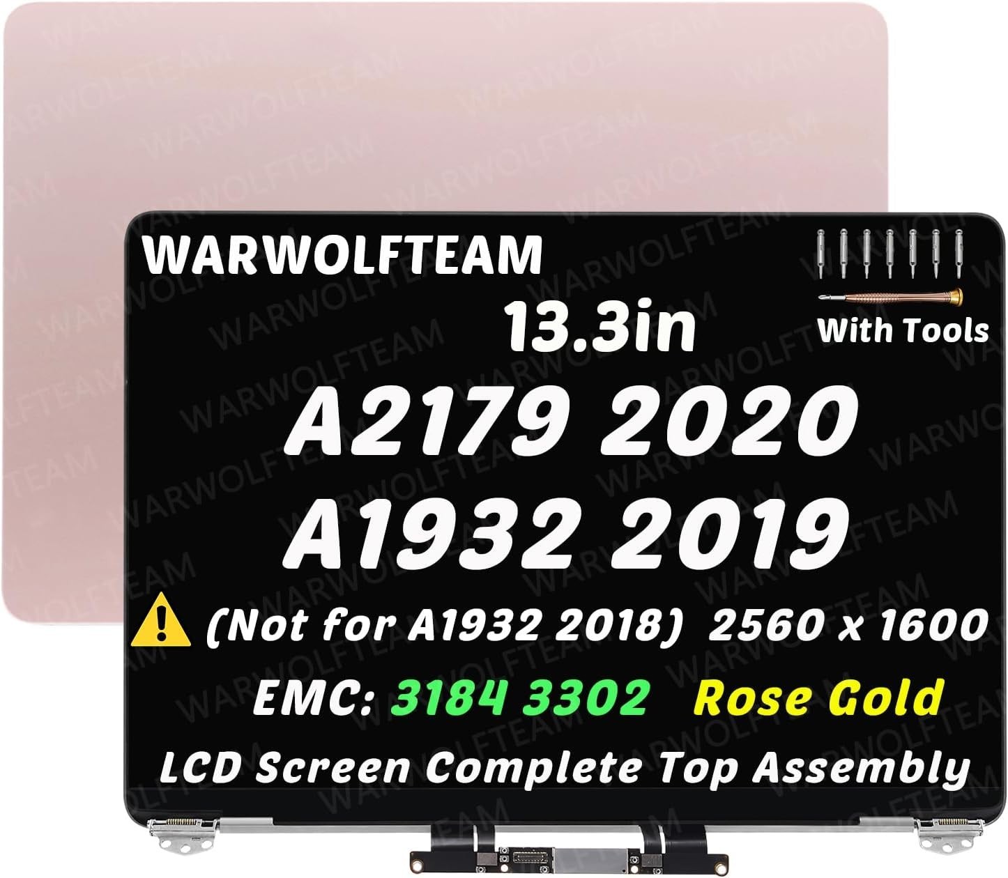 Macbook Air A2179 Lcd Screen 13.3In 2560X1600 Emc 3302 2020 Rose Gold