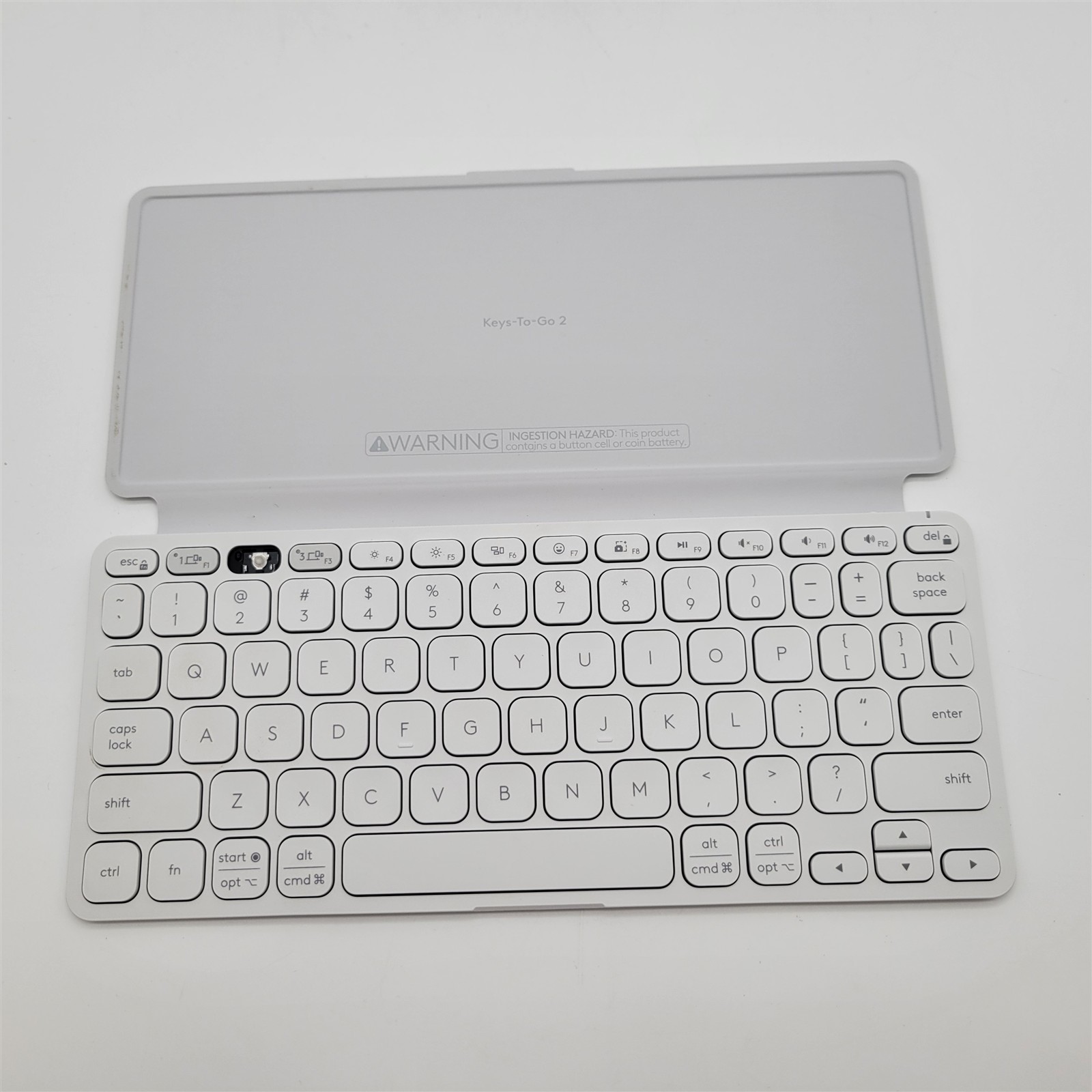 Logitech Keys-to-GO 2 Portable Bluetooth Tablet Keyboard, Pale Grey [920-012919]