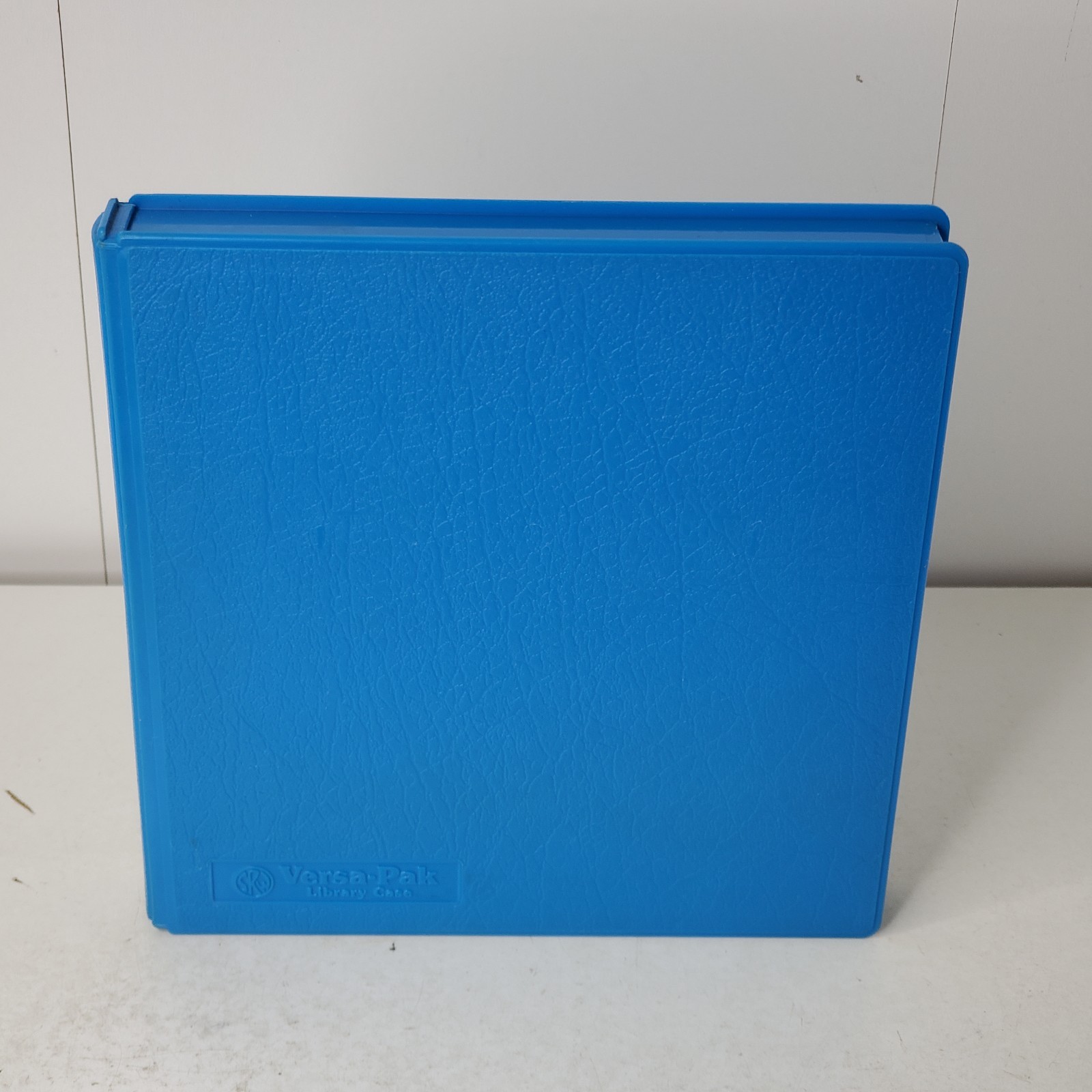 Vintage Versa-Pak Library Case Floppy Disk Storage Blue Plastic Holder