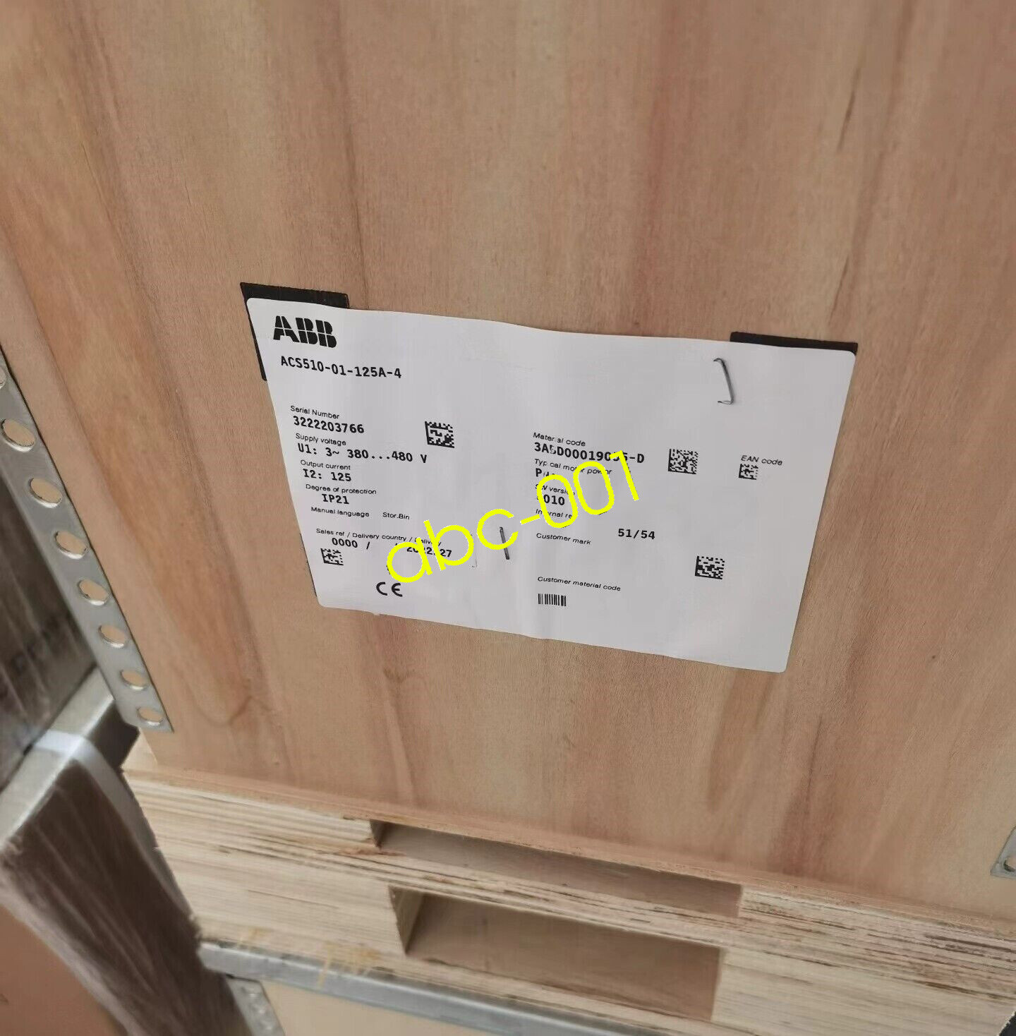 1pc ABB ACS510-01-125A-4 frequency converter 55KW Brand New DHL FEDEX