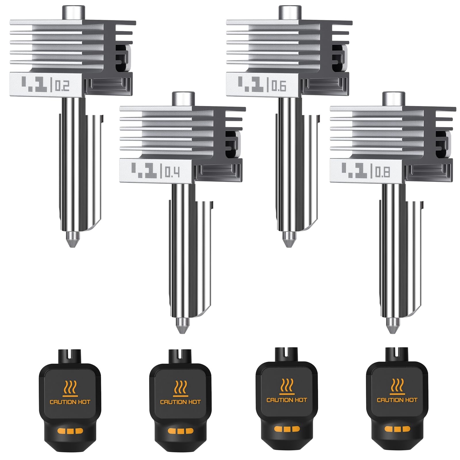 4PCS (0.2MM+0.4MM+0.6MM+0.8MM), (0.2MM+0.4MM+0.6MM+0.8MM)