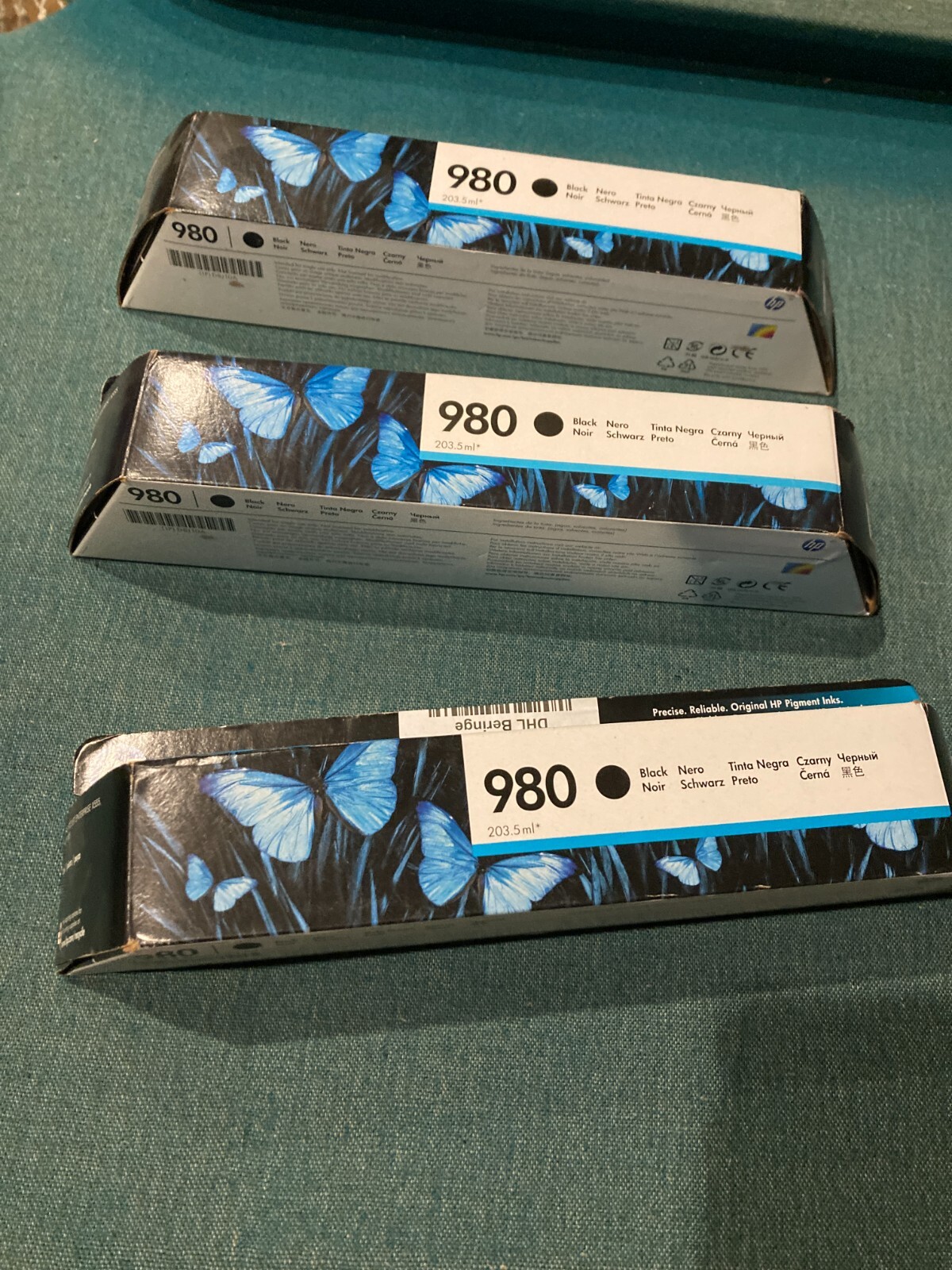 Genuine HP 980 Ink Jet Cartridge. D8J10A Black  Unopened New 