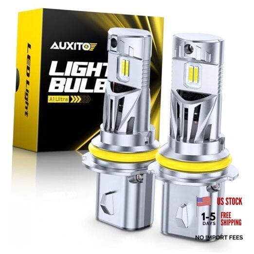 Latest 9007 Bulbs, 50000LM 1000% Brightness 6500K Cool White, Direct 9007/HB5