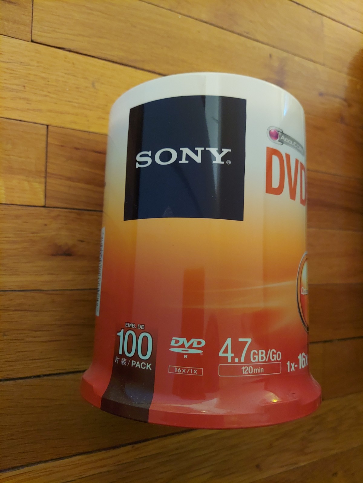 BRAND NEW Sony 100DMR47SP DVD-R 16x 4.7GB Recordable Optical Media 100 Pack