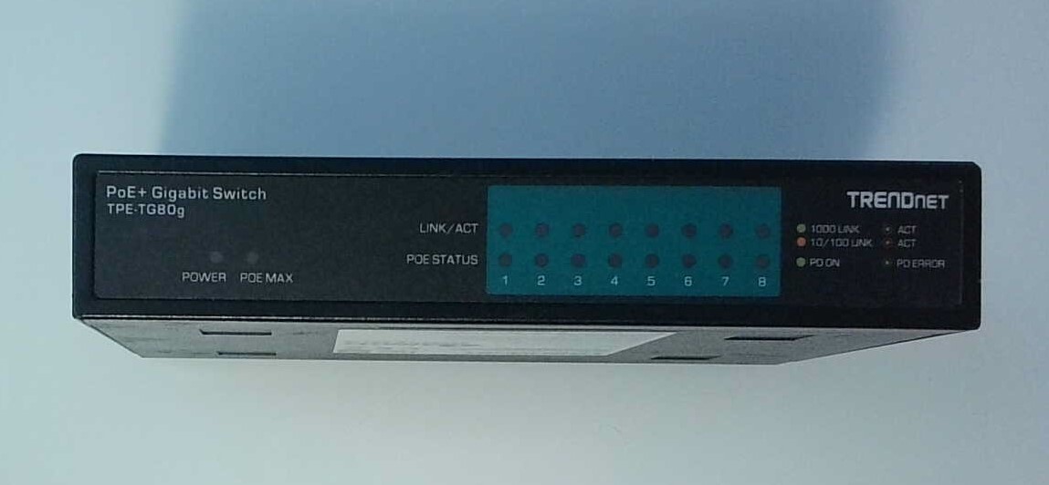 TRENDnet GREENnet TPE-TG80g/A 8-Port Gigabit PoE+ Ethernet Switch