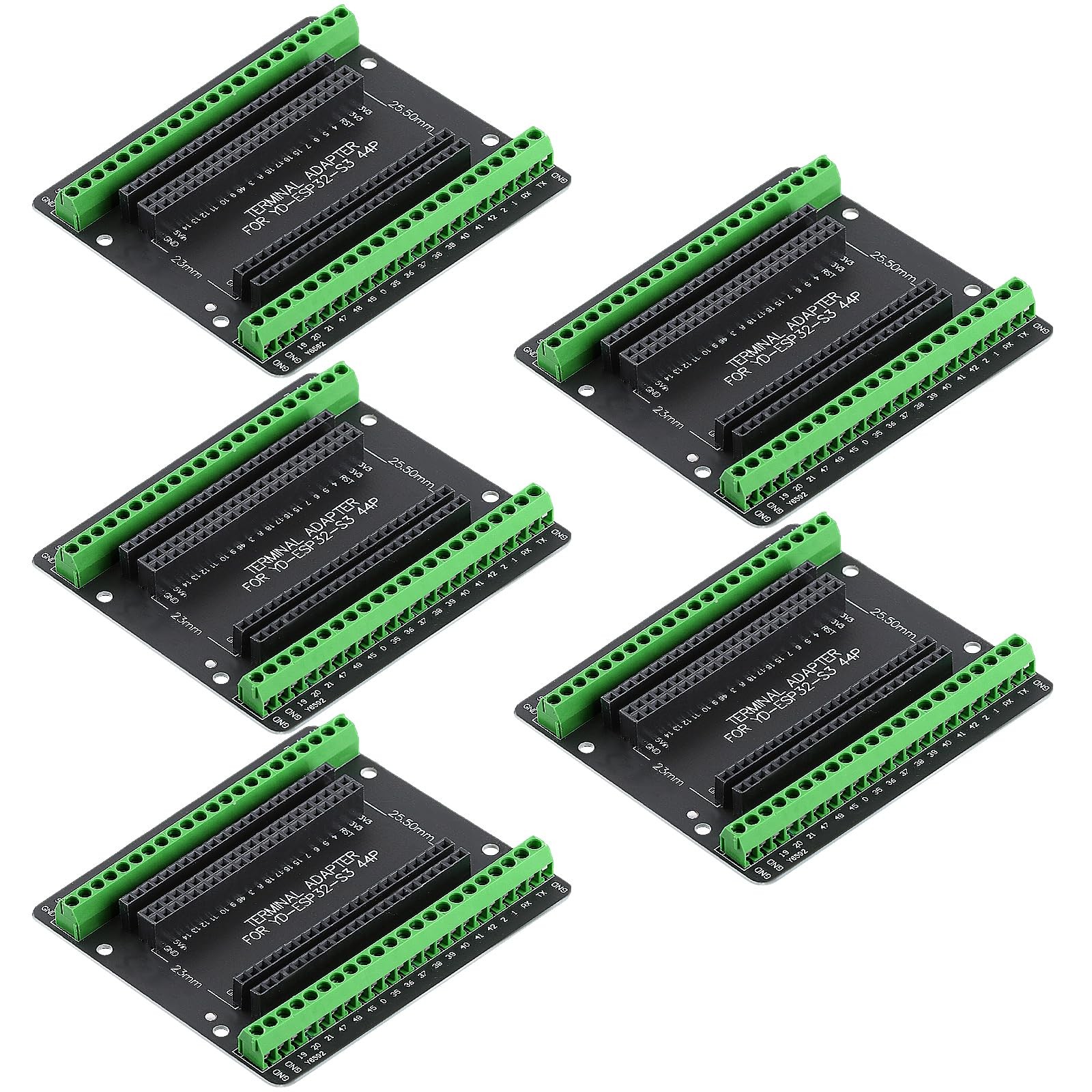 5PCS ESP32 S3 Breakout Board GPIO 1 into 2, 44 Pin Expansion Board Compatible