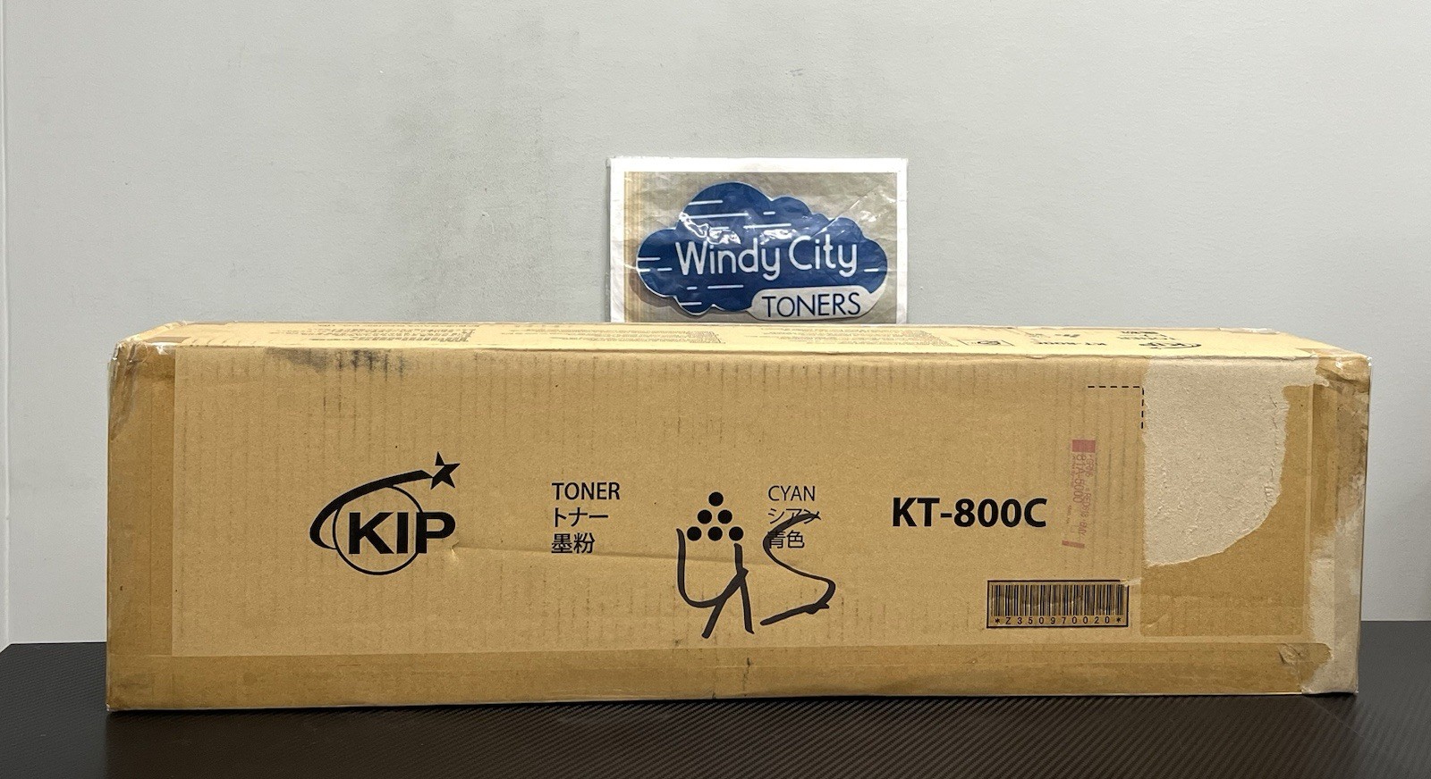Genuine KIP KT-800C Z350970020 Cyan 1 Toner 1000 gram For KIP 850 New Open Box