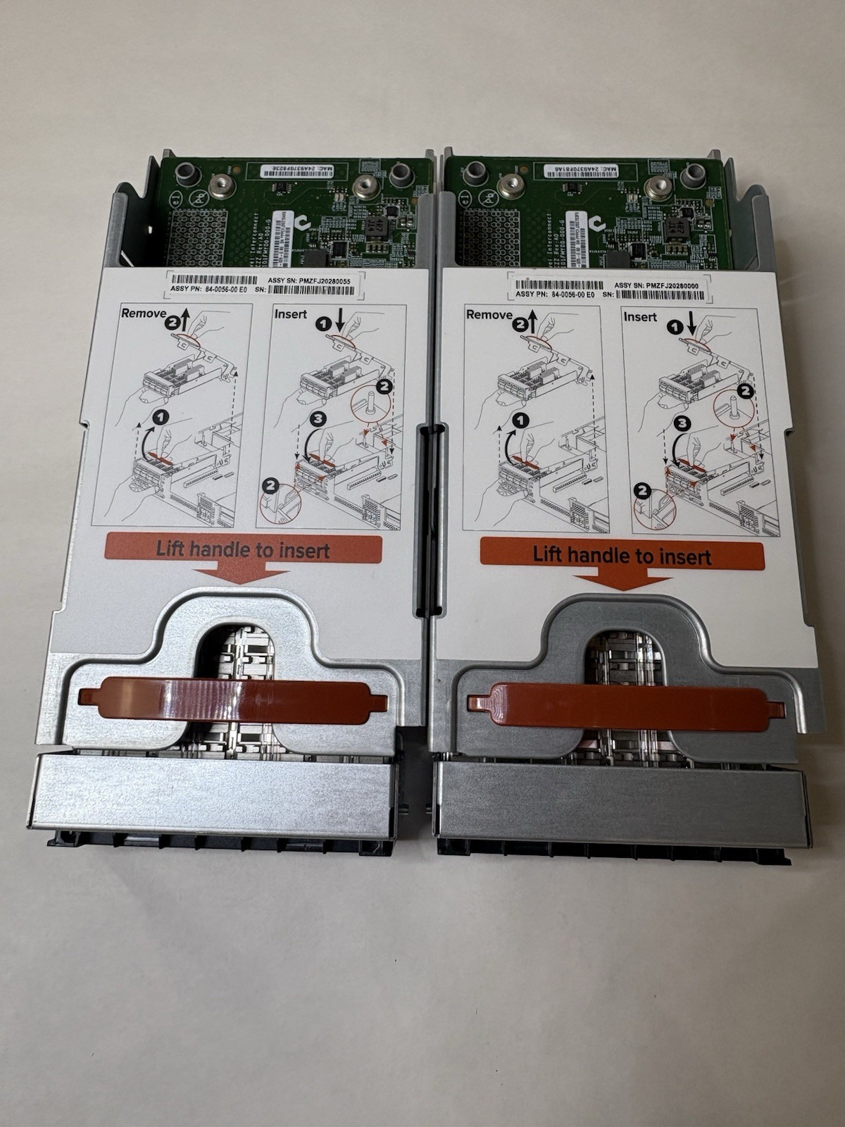 Lot of 2- PURE STORAGE P/N 84-0056-00 E0 Controller Module for FlashArray X NVMe