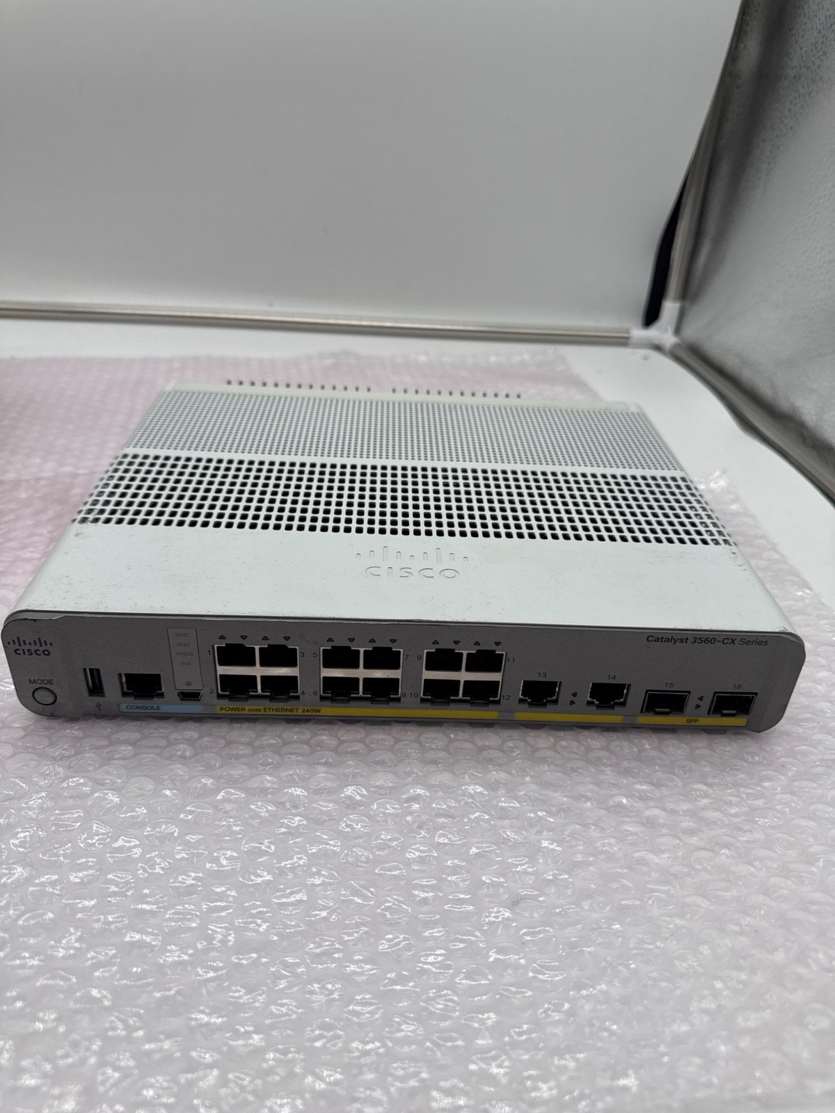 Cisco Catalyst 3560-CX WS-C3560CX-12PC-S 12-Port Gigabit PoE+ Switch