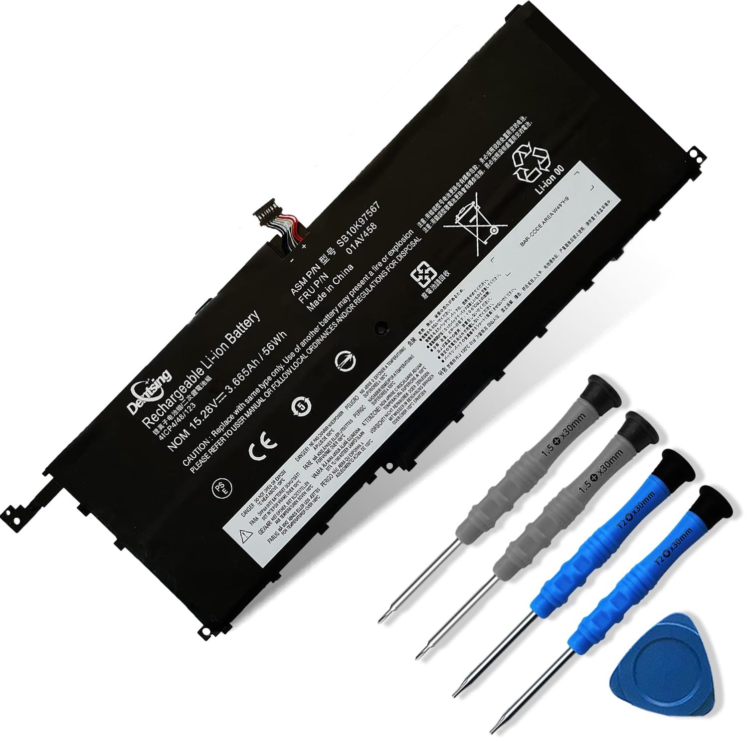 Dentsing 01AV458 15.28V 56Wh/3665mAh 4-Cells Laptop Battery Compatible Lenovo