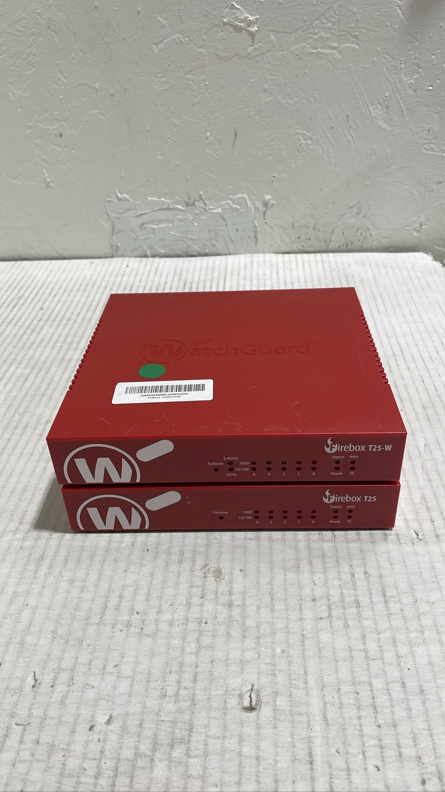 WatchGuard Firebox T25-W & T25 BS2AE5W BS2AE5 Firewalls Lot Of 2
