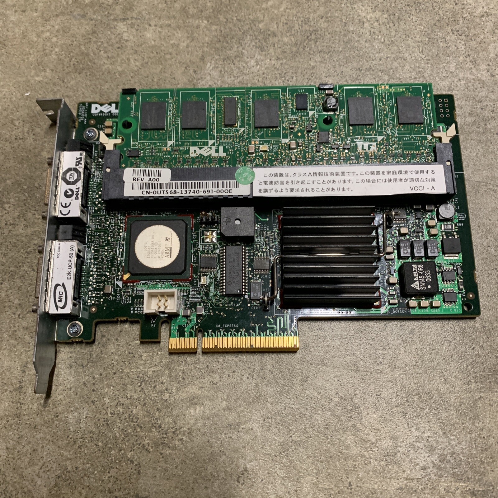 Dell PWB T6119 Rev A00 UL94V-0 Raid Card Battery #M9602 Model: UCP50