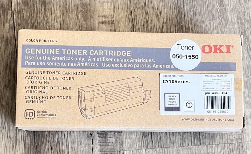 Genuine Oki Black Toner Cartridge C710/C711 52127304 Factory Sealed Bag