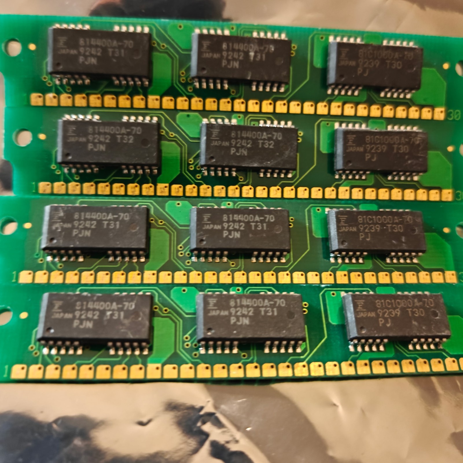 1MB Kit (4x 256KB) 30-Pin SIMM RAM 100ns Parity 256Kx9 Vintage 286 386 PC Memory
