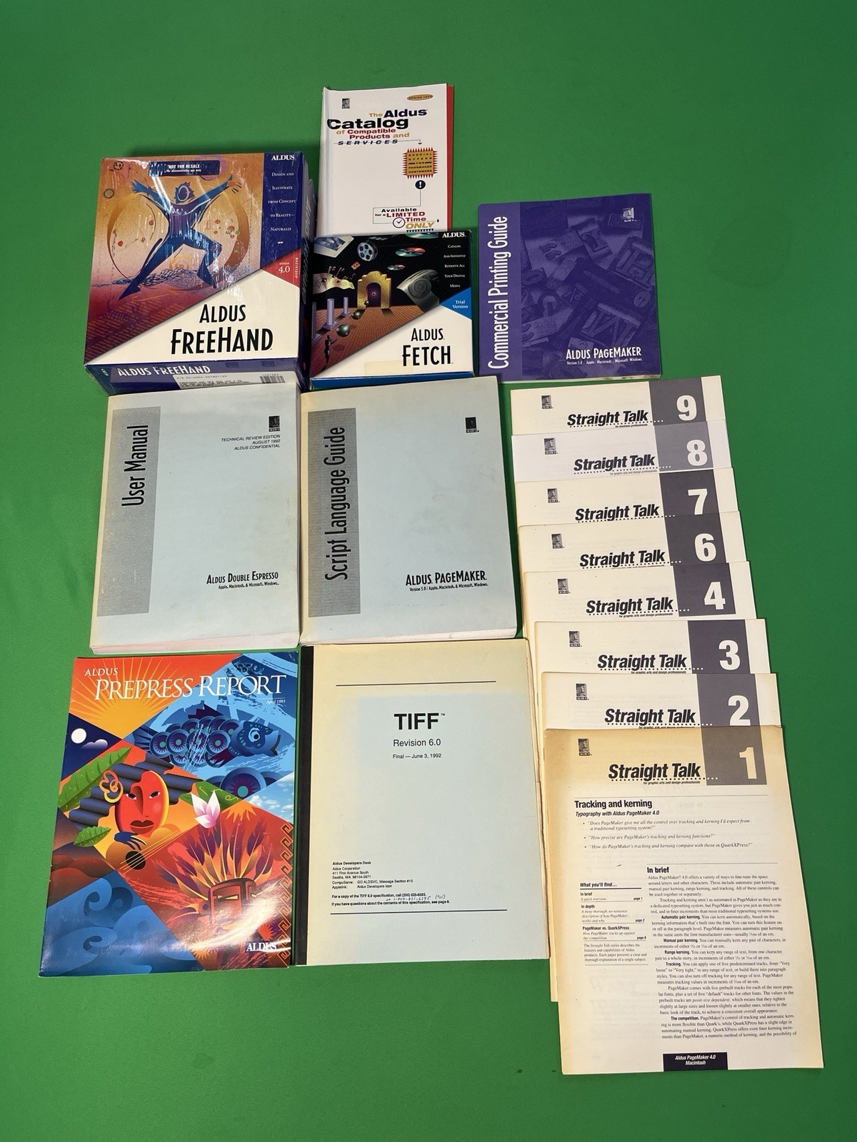 Vintage Early 1990s Software- Aldus Freehand And Aldo’s Fetch + More Mac