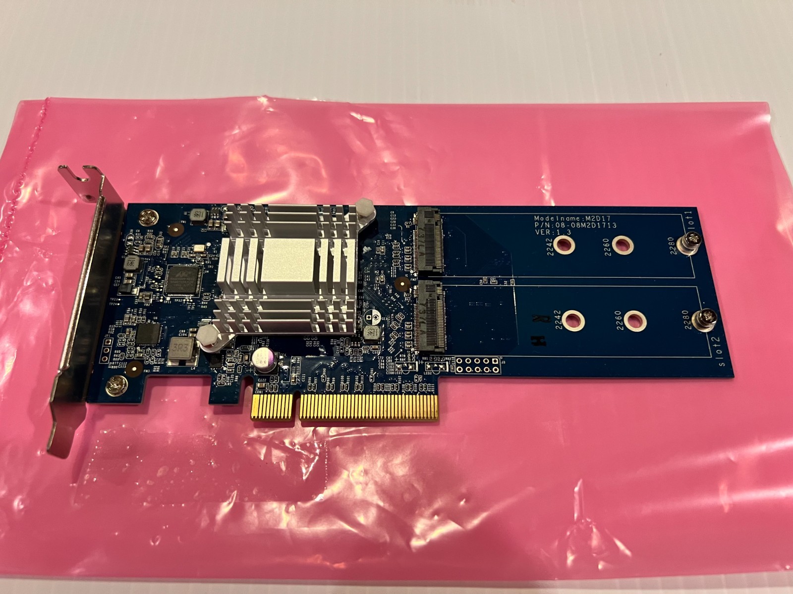 Synology M2D17 PCIe x8 Dual M.2 SSD Adapter Card 2-Port for DiskStation