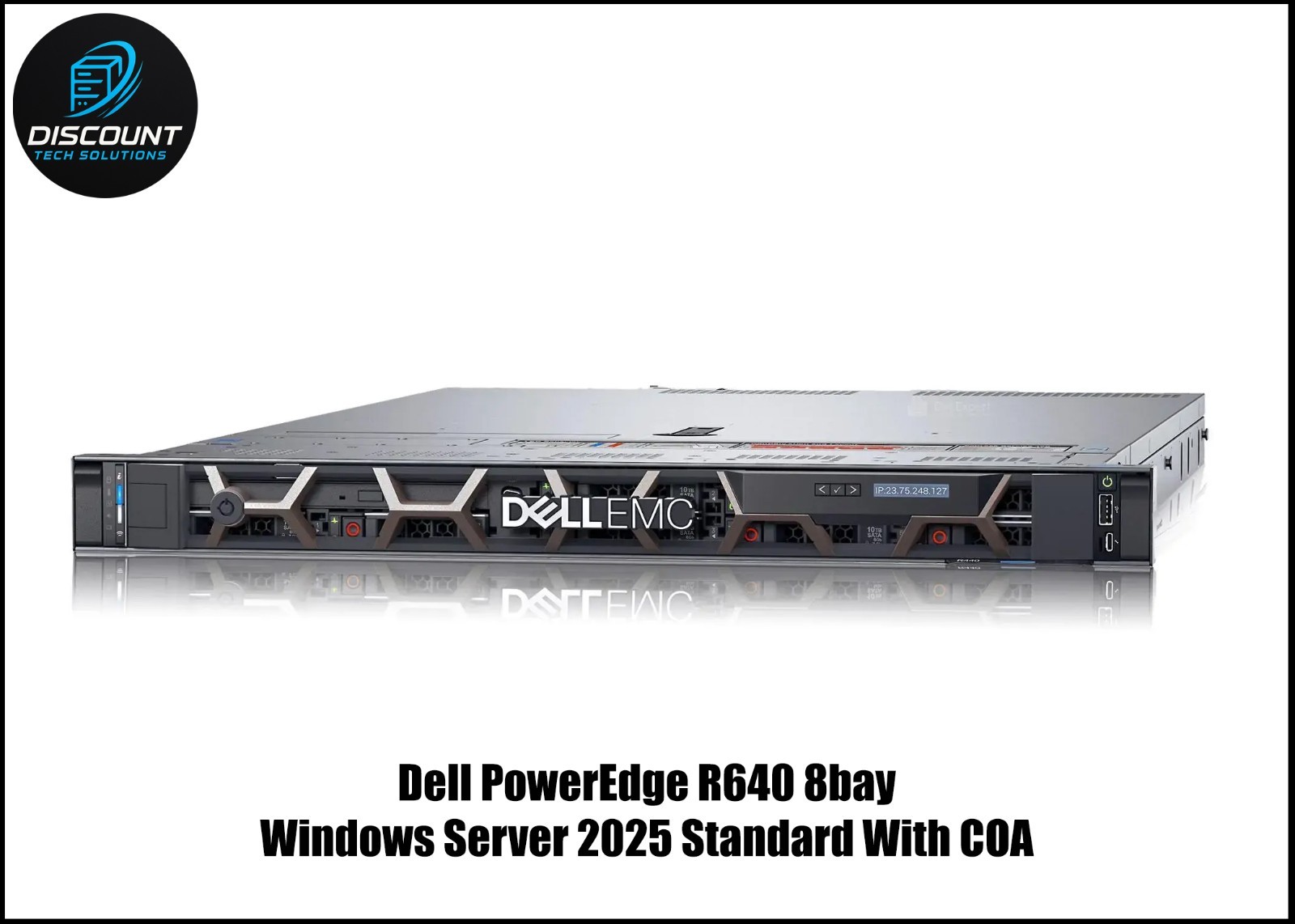 Dell EMC PowerEdge R640 2x Intel Gold 6134 3.2Ghz 64GB Server 2025 Standard SSD