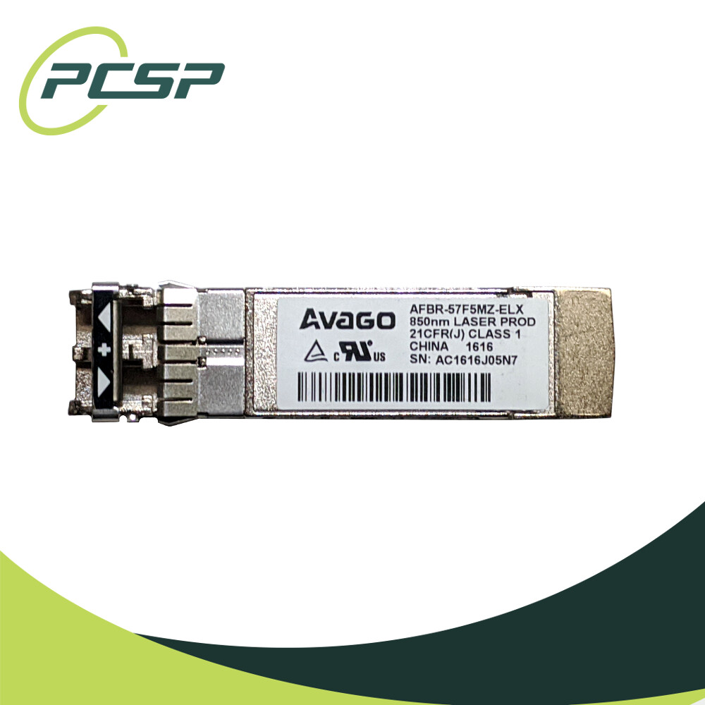 Lot of 2 Avago 16G SR SFP+ FC Transceiver AFBR-57F5MZ-ELX Oracle P/N 7023053