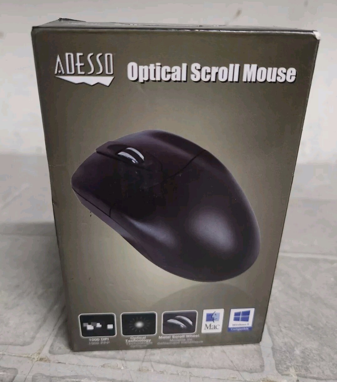 OPEN BOX Adesso HC-3003US 3-Button Optical Scroll Mouse