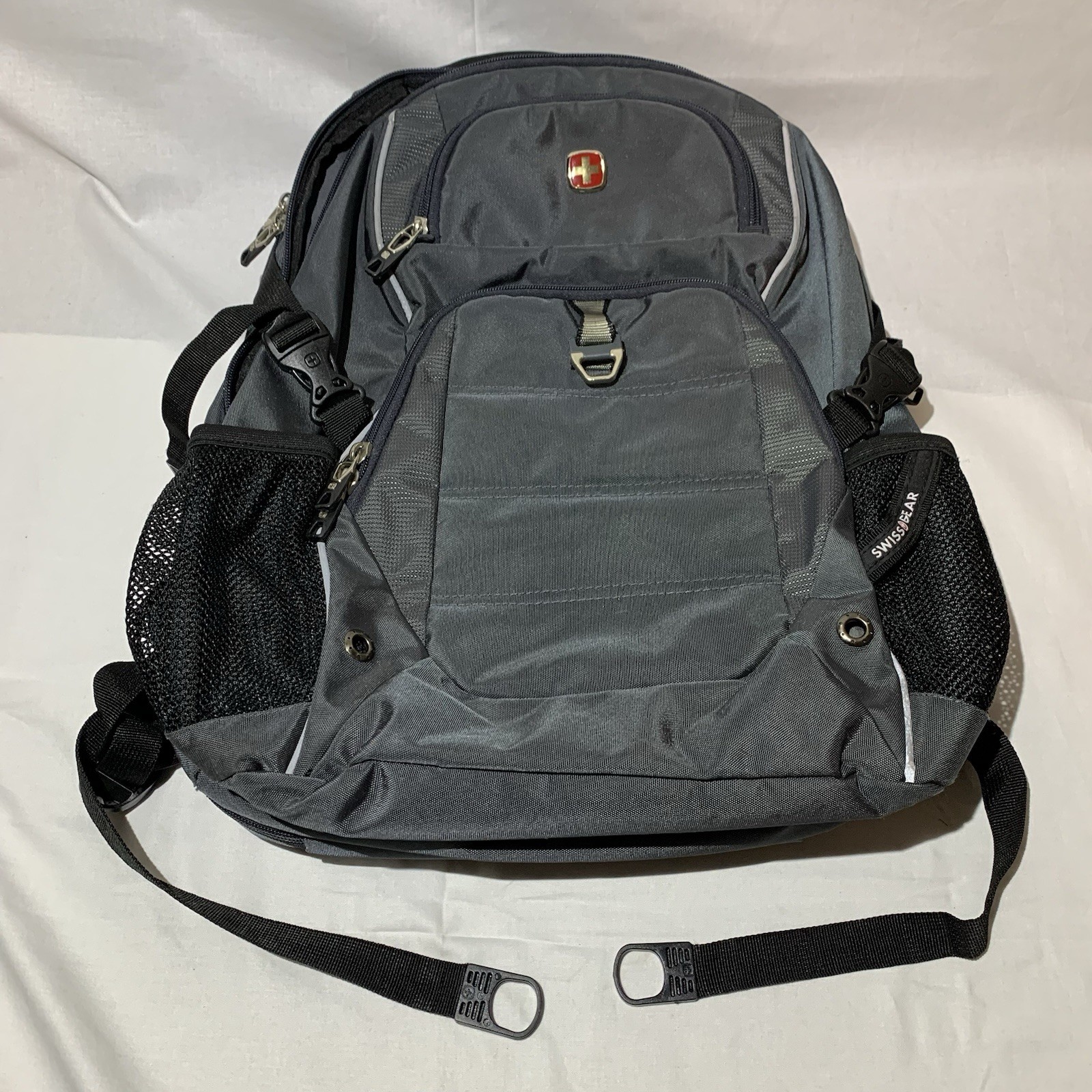 SwissGear Airflow Laptop Backpack Grey Black Travel Work School Air Flow