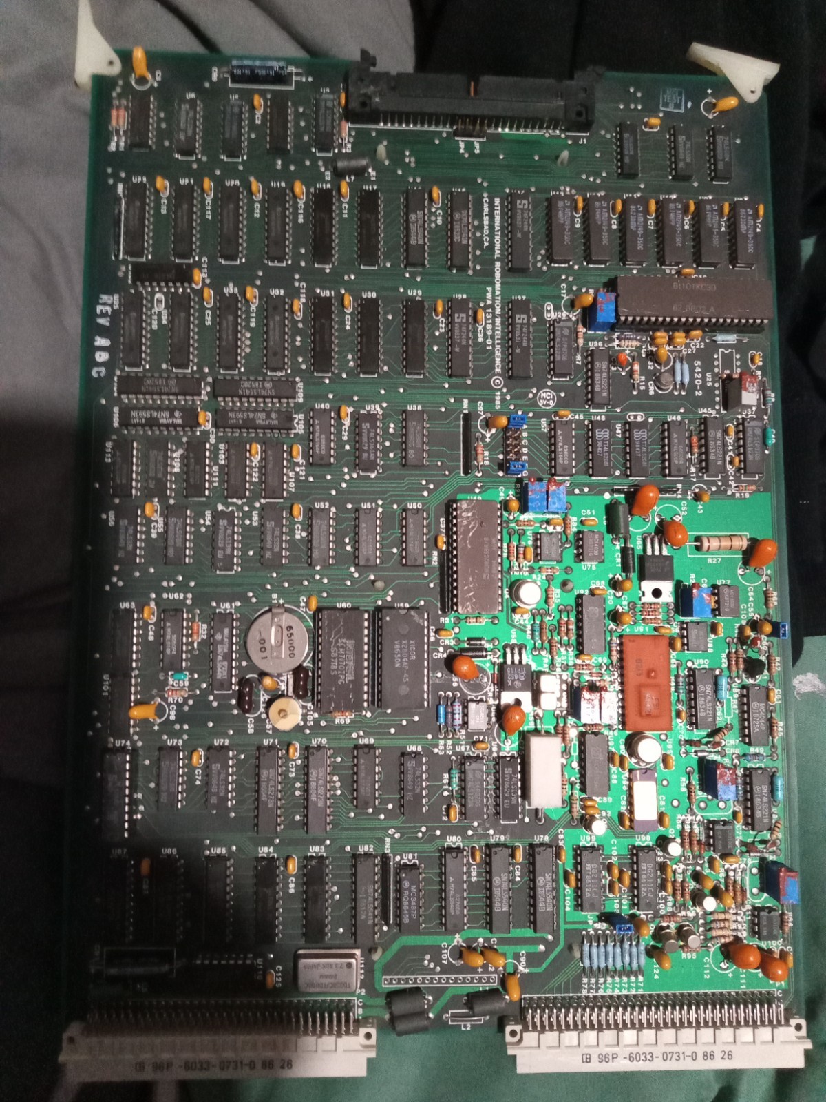 Vintage 1980s Military Robotics Computer Boards – IRI Bug 2.0, 8088, 6809,