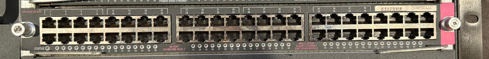 Cisco WS-X4548-GB-RJ45 Catalyst 48-Port Gigabit Ethernet Switching Module 1