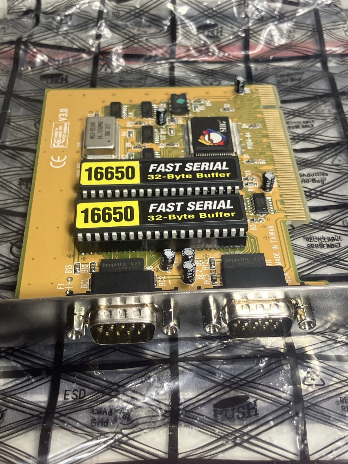 Siig JJ-P20212 Cyber Serial Dual Port Plus PCI Card UART 2002 Vintage NOS Y2k