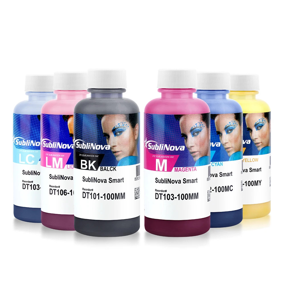 100ml*6 color Inktec Sublinova Smart Sublimation Ink for Epson DX4-DX8 Printhead