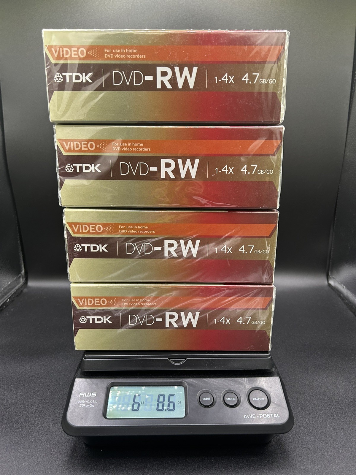 TDK DVD-RW | 10Pack | 1.4x | 4.7 GB/GO | Rewritable Discs | 6 Hours | New Sealed