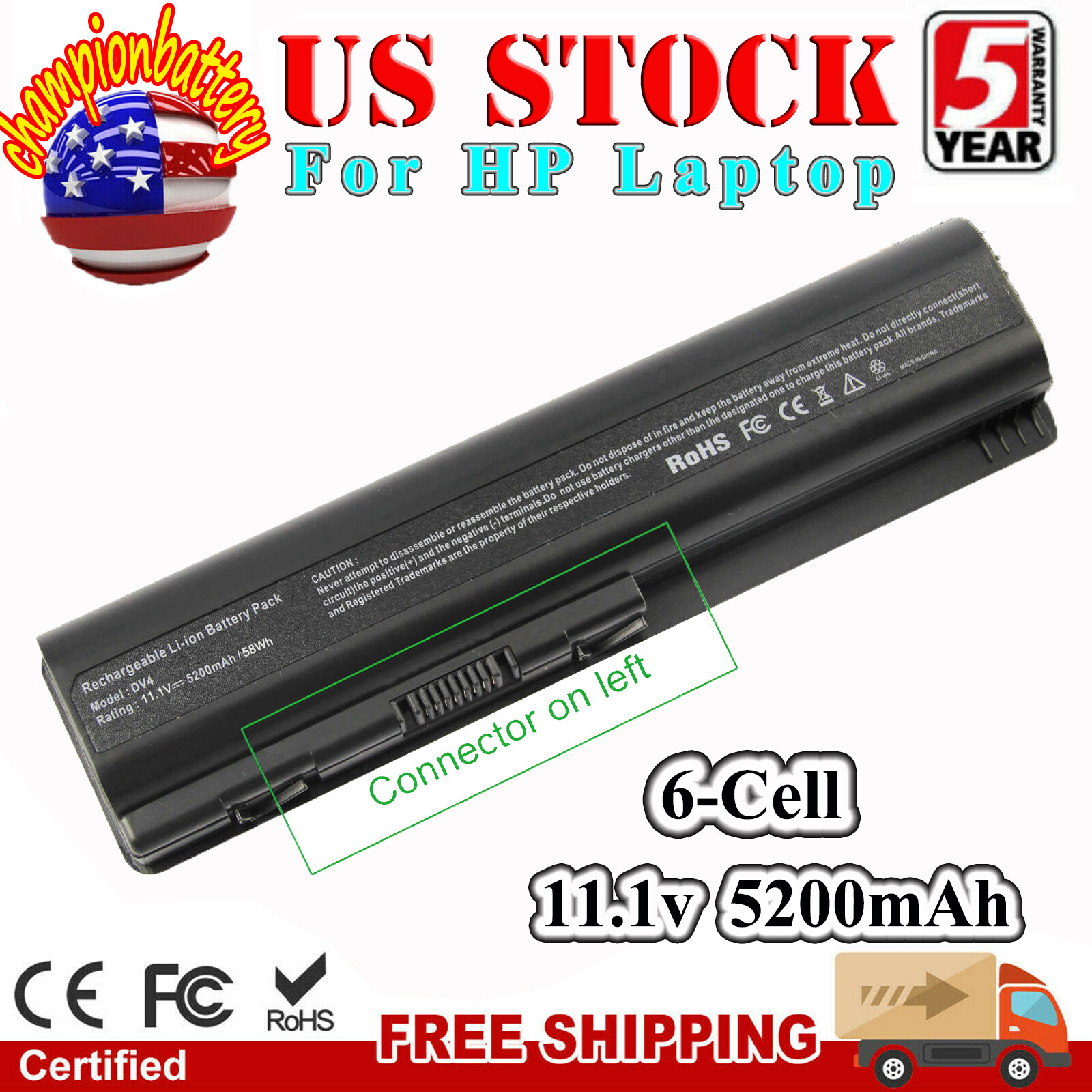 For HP Compaq Battery HSTNN-IB96 HSTNN-Q37C HSTNN-UB79 462891-542 HSTNN-XB73