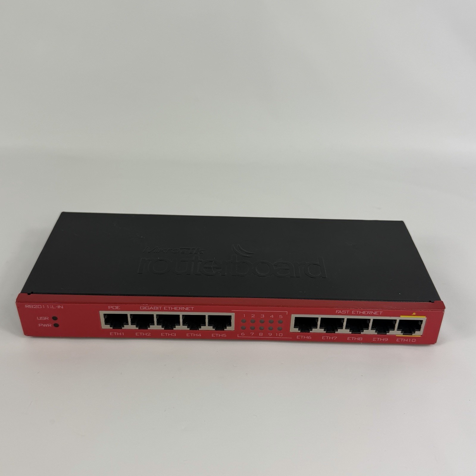 MikroTik RouterBOARD RB2011iL-IN 10-Port Indoor Desktop Router, L-W1B