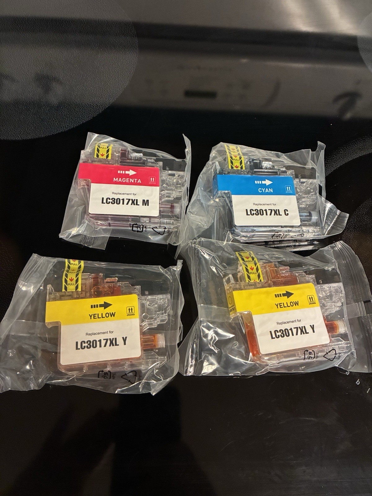 LC3017 XL Ink 2 Yellow 1 Magenta 1 Cyan New In Plastic