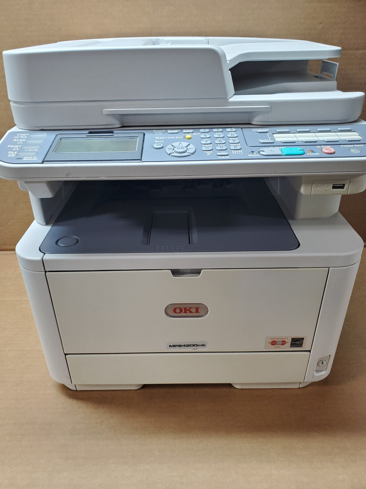Okidata MPS4200mb MFP Copier 42 ppm Nework Duplex Printer w/Toner 30 day Warrant