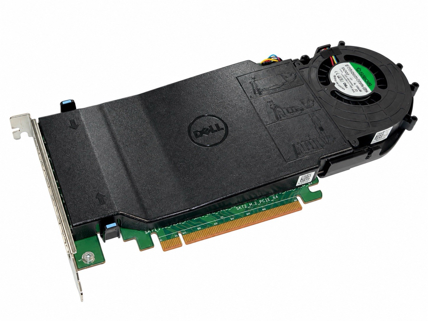 Dell DPWC400 Quad M.2 NVMe PCIe x16 SSD Adapter Card