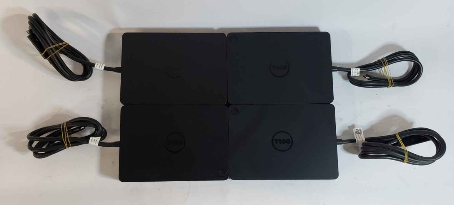 Used Lot 4 Dell Dock WD15 USB-C Type-C K17A Tested and Working