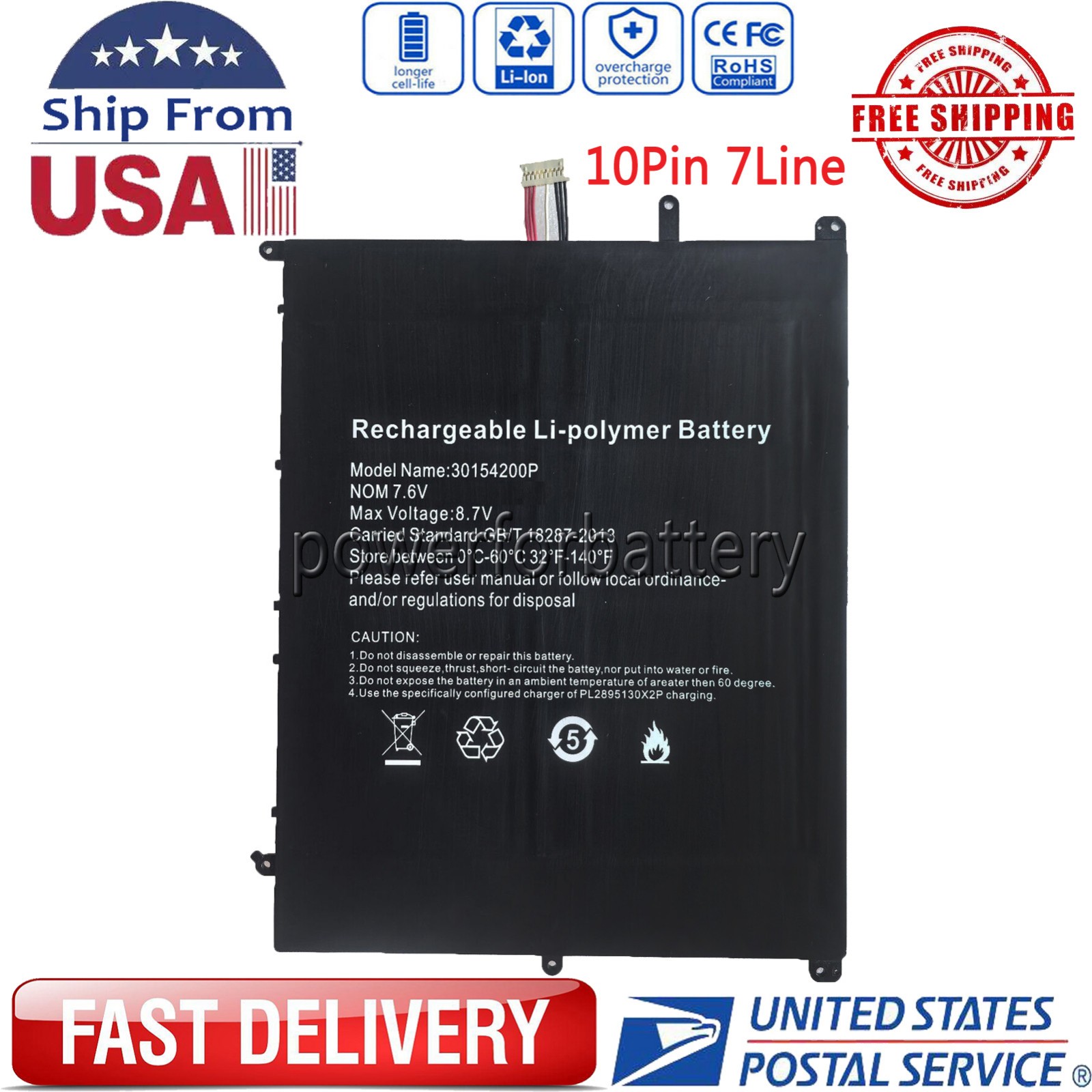 New Battery For Digma EVE 15 P417 ES5063EW P418 ES5064EW 34160201P NV-3178185-2S