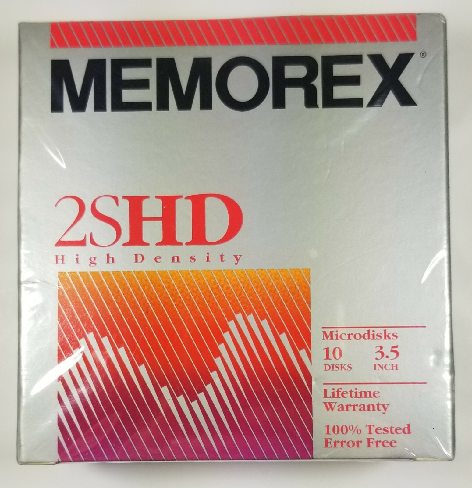 Memorex 2SHD 3.5" High Density Microdisks New 10 Sealed Vintage