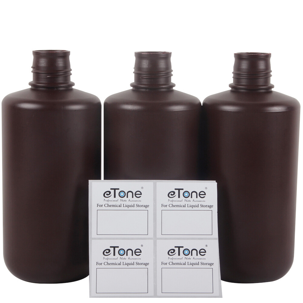 3PCS 1L 3D Printing UV Resin LCD/DLP Film Processing Chemical Storage Bottles
