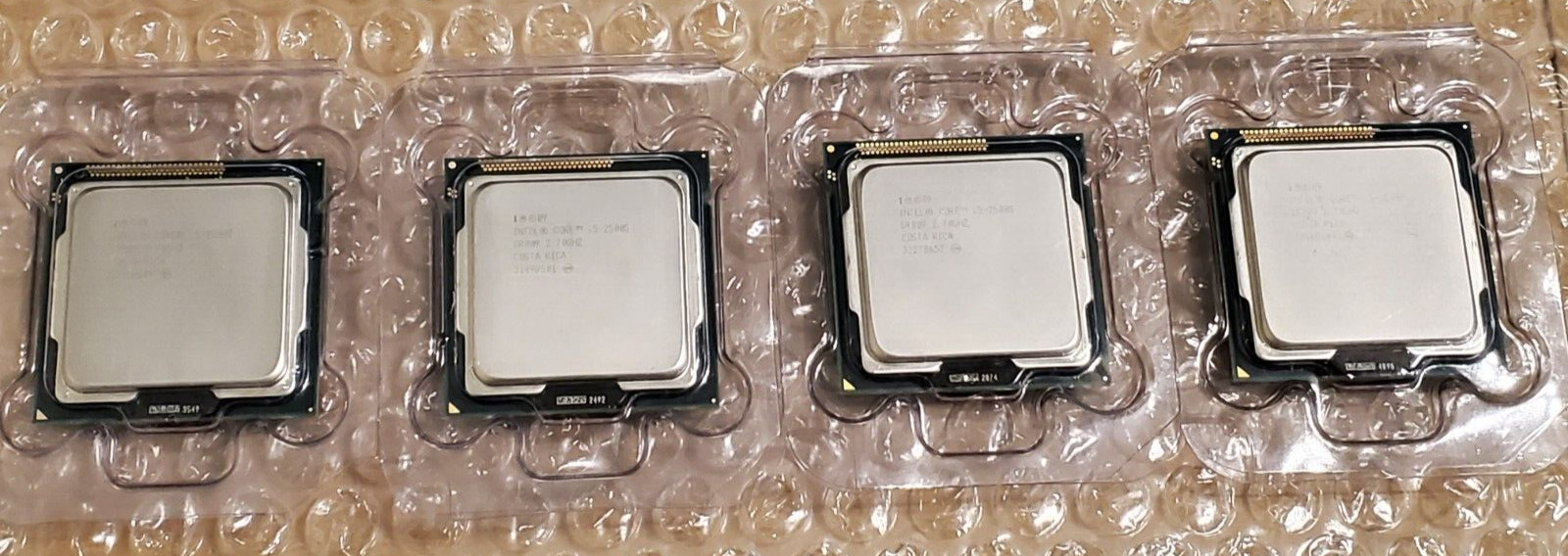 Intel Core i5-2500S 2.7GHz Quad Core Socket LGA 1155 CPU SR009 LOT of 4