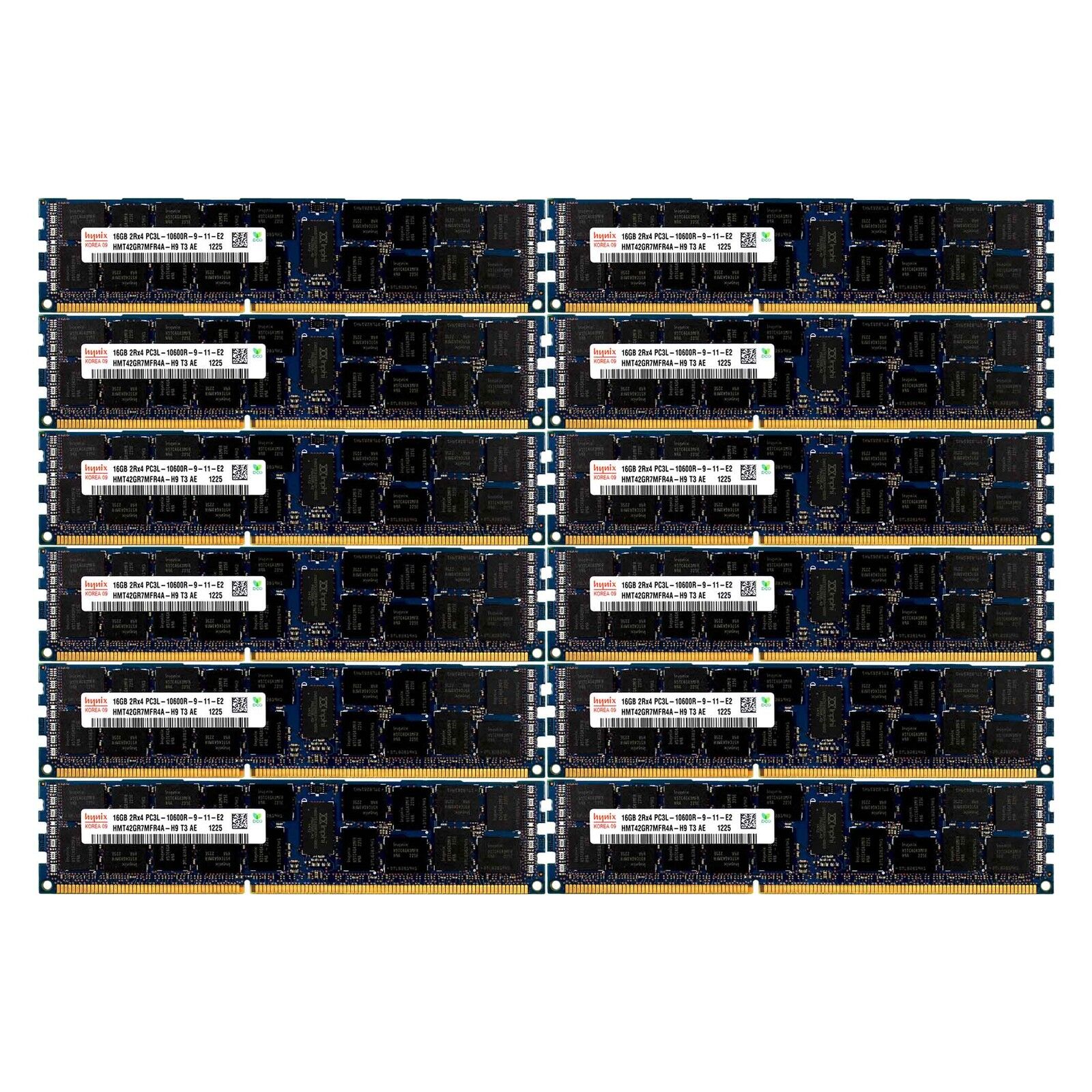 PC3L-10600 12x16GB HP Proliant SL335S SL390S BL685C G7 DL1000 Server Memory RAM