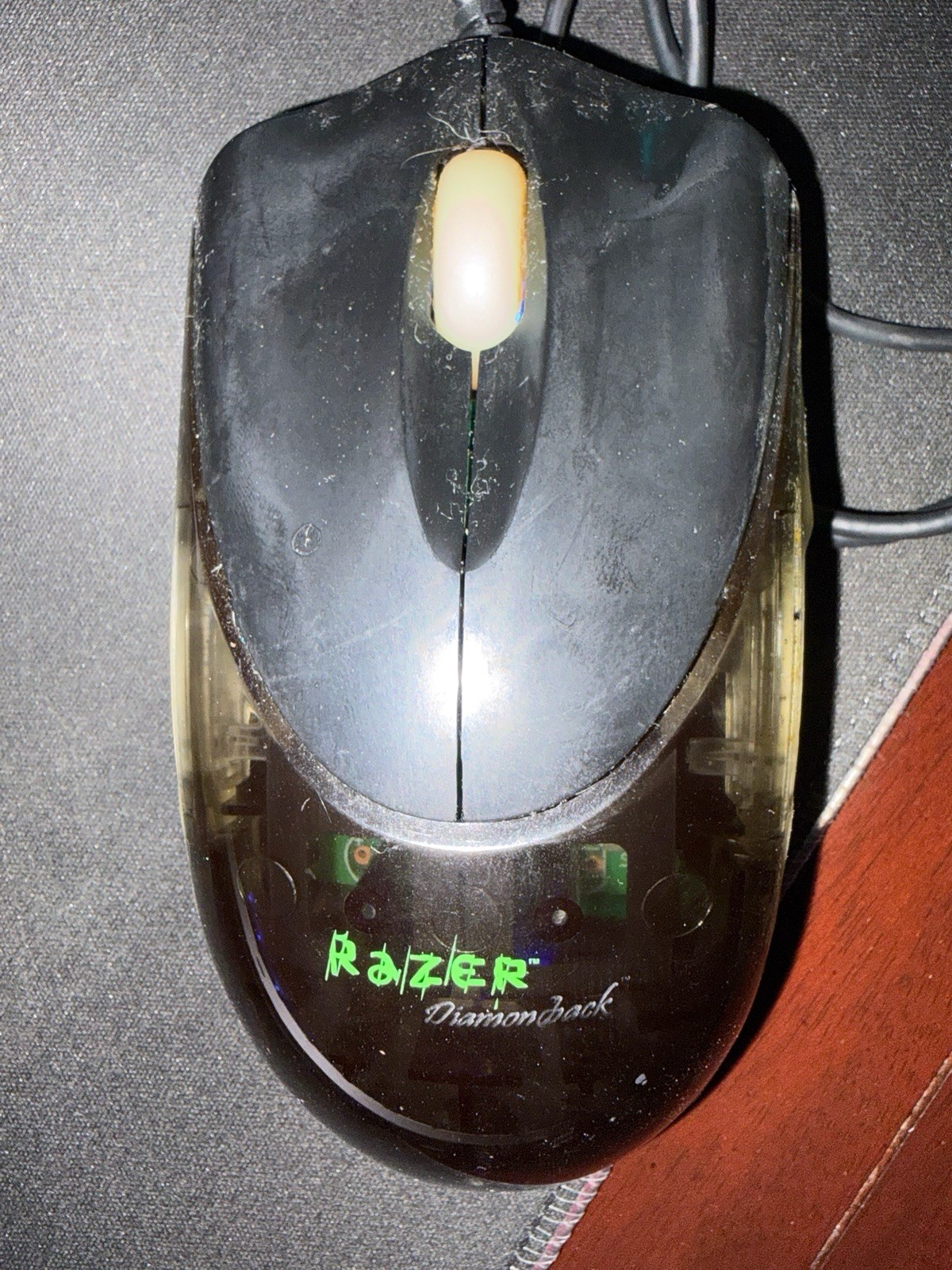 Razer Diamondback RZD-1600 Gaming Mouse Retro Vintage 1600DPI Blue LED