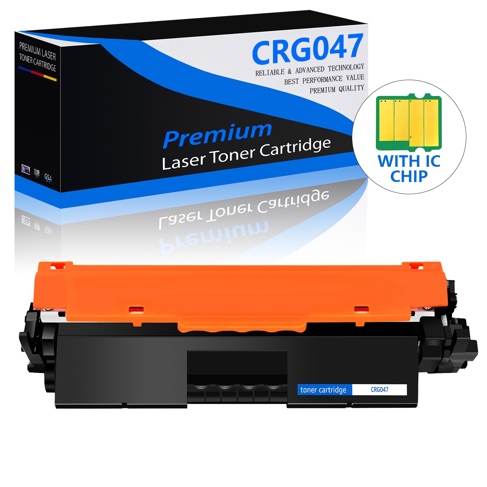 1 Pack Black CRG 047 Toner for Canon 047 ImageCLASS MF112 MF110 LBP113W LBP112