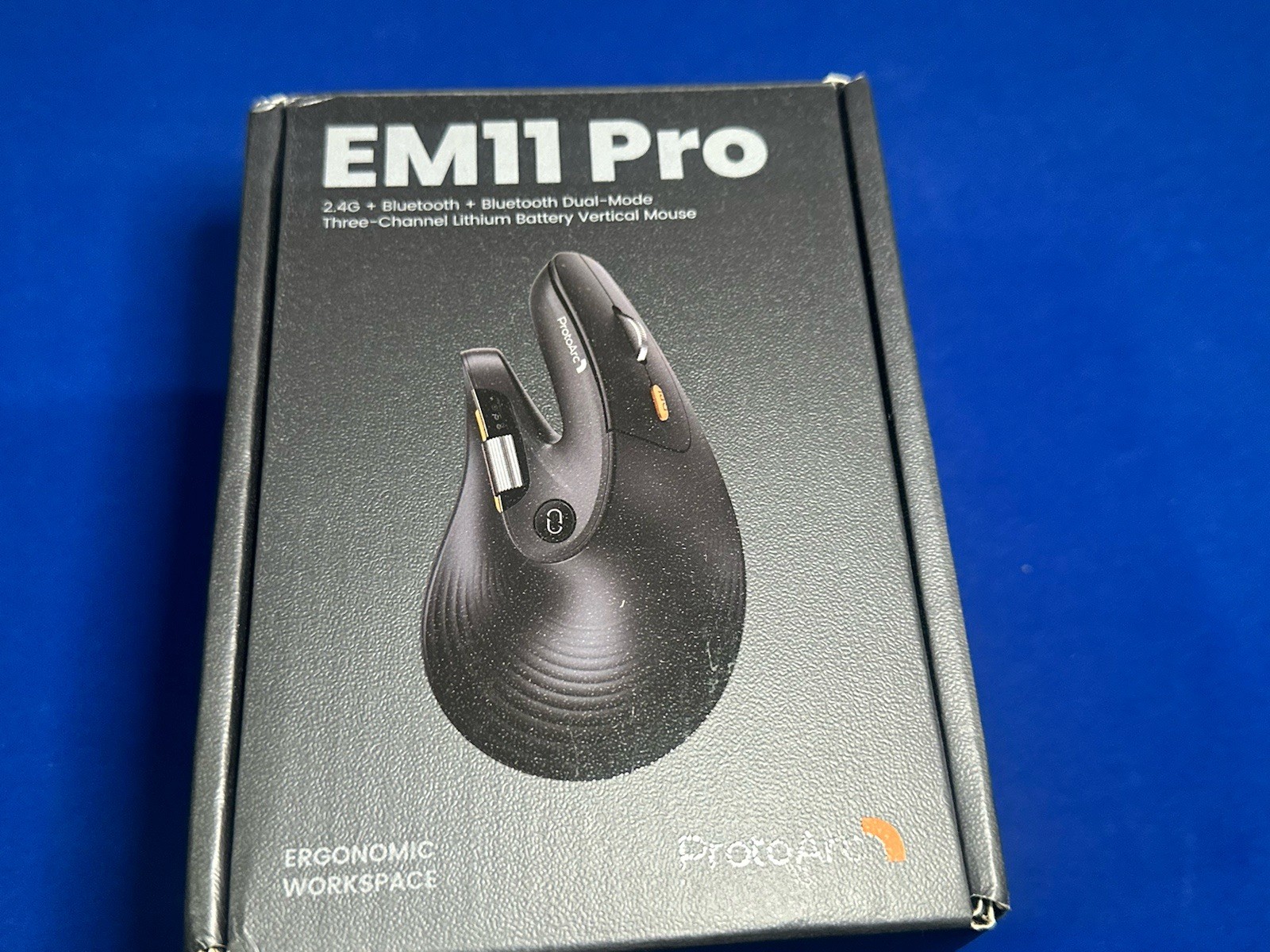 ProtoArc EM11 Pro Vertical Ergonomic Mouse for Large Hands with Side Scroll