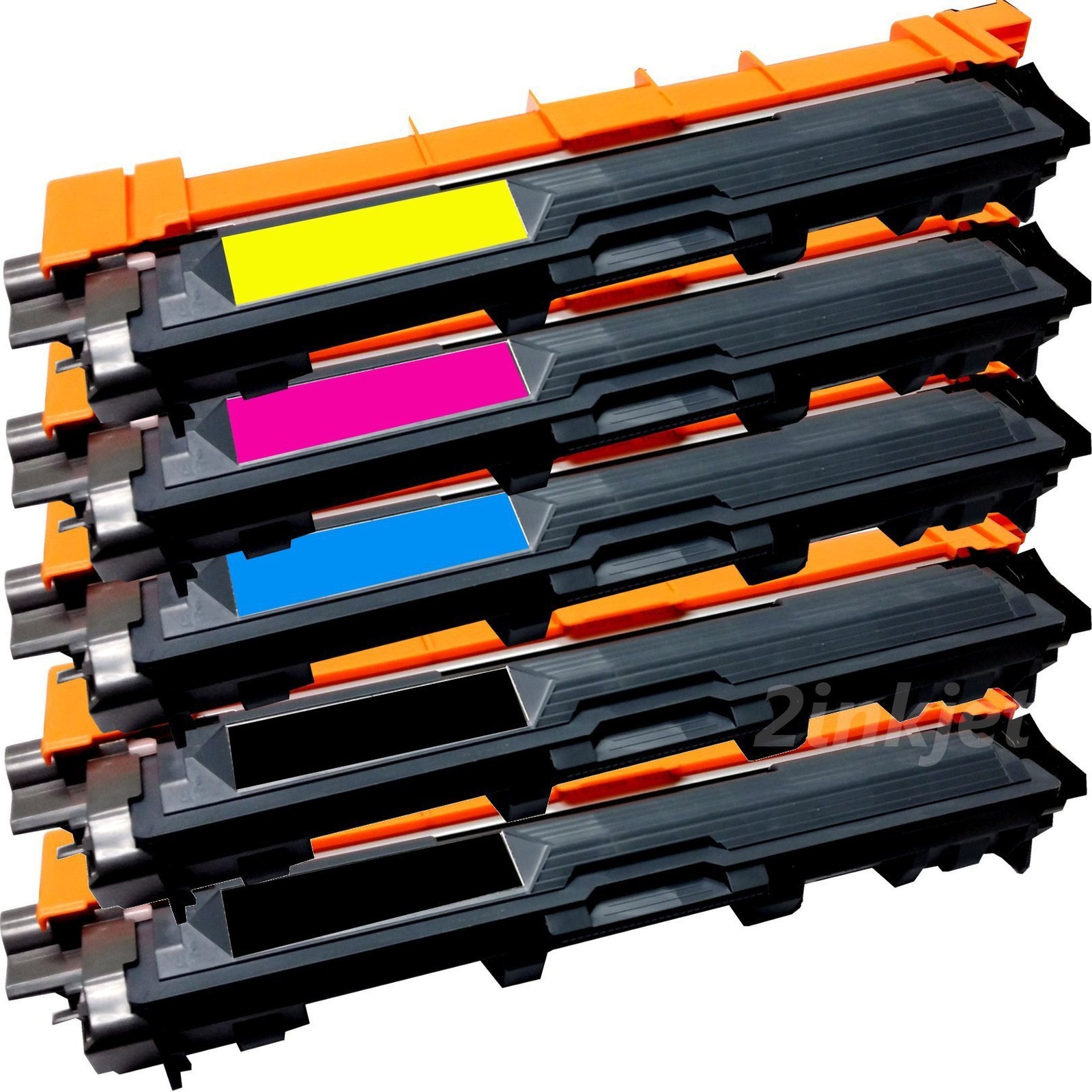 5 Pack TN-221BK TN-225 C/M/Y Color Toner Cartridges For HL-3140CW, HL-3170CDW