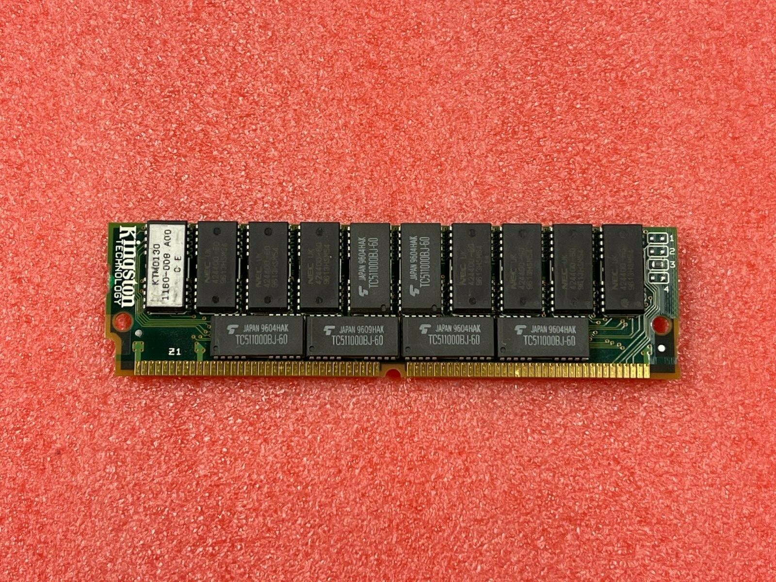 Vintage Kingston KTM 8000/M70 KTM-0130 KTM0130 8 Meg 70ns 72-Pin SIMM module